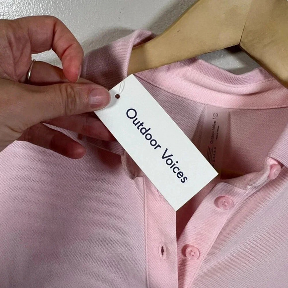 Outdoor Voices Birdie Polo Dress Size Small Pinkfinch Preppy Casual Golf Active - Picture 5 of 10